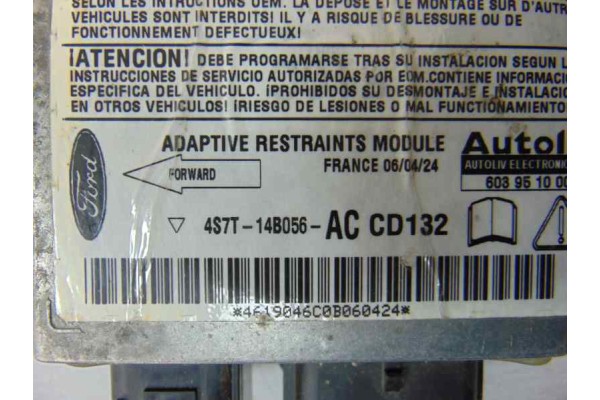 4S7T14B056AC CENTRALITA AIRBAG FORD MONDEO BERLINA (GE) Ambiente (06.2003) (D) 4S7T14B056AC 184517 FORD - 2