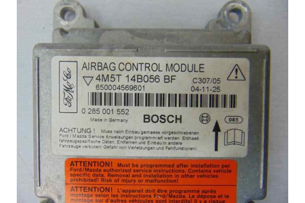 4M5T14B056BF CENTRALITA AIRBAG FORD FOCUS BERLINA (CAP) Ambiente (D) 4M5T14B056BF 184521 FORD - 4
