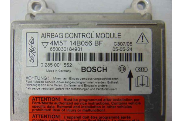 4M5T14B056BF CENTRALITA AIRBAG FORD FOCUS BERLINA (CAP) Ambiente (D) 4M5T14B056BF 184532 FORD - 2