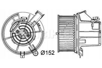 Mahle AB 119 000P Indoor fan Description Catalog number of the part AB 119 000P