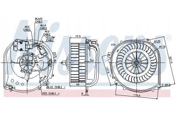 BLOWER AIR SUPPLY FAN 87100 NISSENS MERCEDES Car type passenger cars