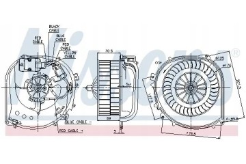 BLOWER AIR SUPPLY FAN 87100 NISSENS MERCEDES Car type passenger cars