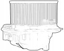 BLOWER AIR SUPPLY FAN DEA32003 DENSO AUDI A3