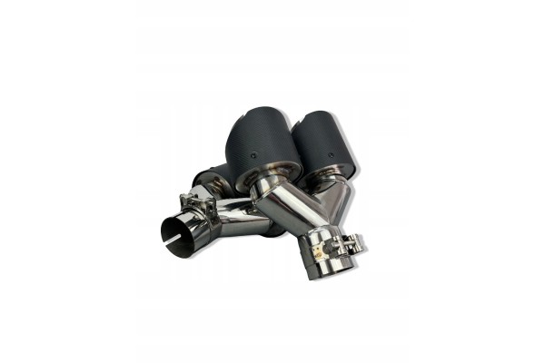 KONCOWKI WYDECHU RURY 101mm dwie PODWOJNE BMW UNIWERSALNE Producent czesci nieznany producent