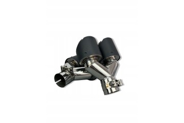 KONCOWKI WYDECHU RURY 101mm dwie PODWOJNE BMW UNIWERSALNE Producent czesci nieznany producent