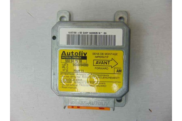 9636894080 CENTRALITA AIRBAG PEUGEOT 206 Quicksilver 9636894080 184555 PEUGEOT - 2