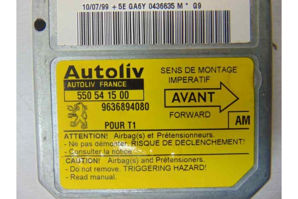 9636894080 CENTRALITA AIRBAG PEUGEOT 206 Quicksilver 9636894080 184555 PEUGEOT - 4