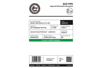 FILTR CZASTEK STALYCH DPF 62SKV573 SKV Producent czesci ESEN SKV