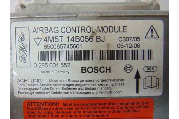 4M5T14B056BJ CENTRALITA AIRBAG FORD FOCUS BERLINA (CAP) Ambiente (D) 4M5T14B056BJ 184562 FORD - 2