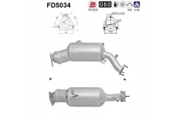 PARTICULATE FILTER FAP DPF FD5034 AS AUDI