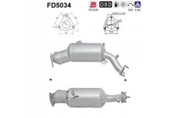 PARTICULATE FILTER FAP DPF FD5034 AS AUDI Packaging status original