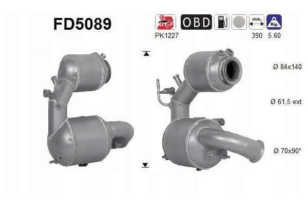 PARTICULATE FILTER FAP DPF FD5089 AS MINI Packaging status original