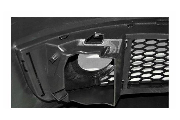 Front bumper AUDI A3 05 08 RS STYLE BLACK Holes for tow hooks for fog lamps