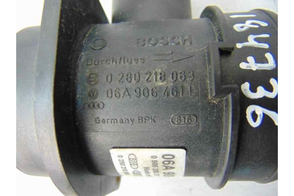 06A906461L  CAUDALIMETRO AUDI A4 AVANT (8E) 1.8 T Quattro 2005 06A906461L 184736 AUDI - 6