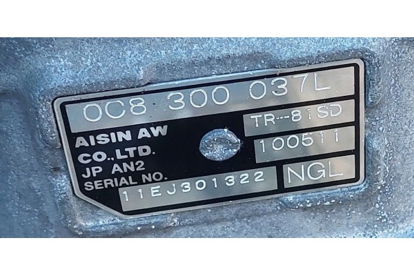 Transmission Porsche Panamera 970 3 0 TDI Catalog number of the part 0C8300037L Parts