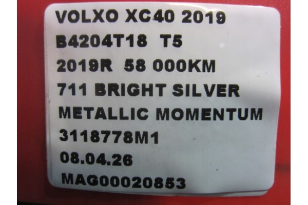 VOLVO XC40 2.0 T5 Diferencial Trasero AWD P1216552 T5401971