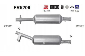 PARTICULATE FILTER FAP DPF FR5209 AS CITROEN Packaging status original
