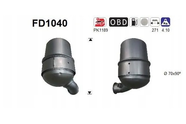 PARTICULATE FILTER FAP DPF FD1040 AS CITROEN Packaging status original