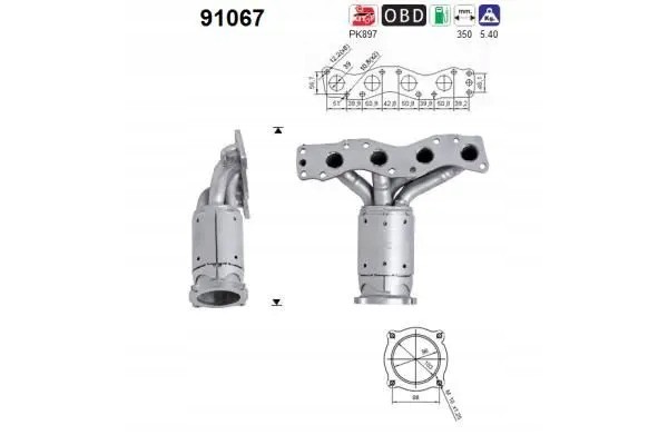 CATALYST 91067 AS SUZUKI SWIFT III Packaging status original