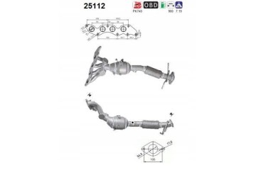 CATALYST for MAZDA 5 1 8 2 0 Part manufacturer no brand