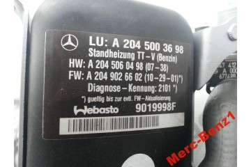 MERCEDES GLK 204 NEW WEBASTO PARKING HEATER Catalog number of the part MGA61576