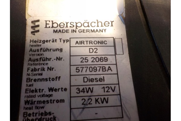 PEUGEOT EXPERT 252069 PARKING HEATER Catalog number of substitutes skrzynka bezpiecznikowa p
