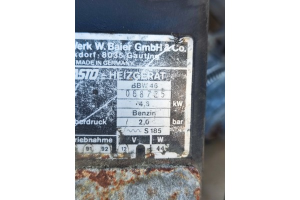 Calefactor estacionario de gasolina WEBASTO para Mercedes W126 y W124