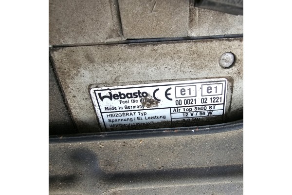 VW T5 T5 LIFT heating panel step installation WEBASTO AIRTOP 3500 ST Product weight with unit packaging 10 kg