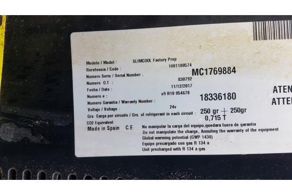 Compresor de Aire Acondicionado de Aparcamiento de Techo Slimcool TRP 