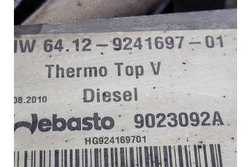 Calefactor Auxiliar Webasto BMW F01 F10 N57 3.0 D 9241697