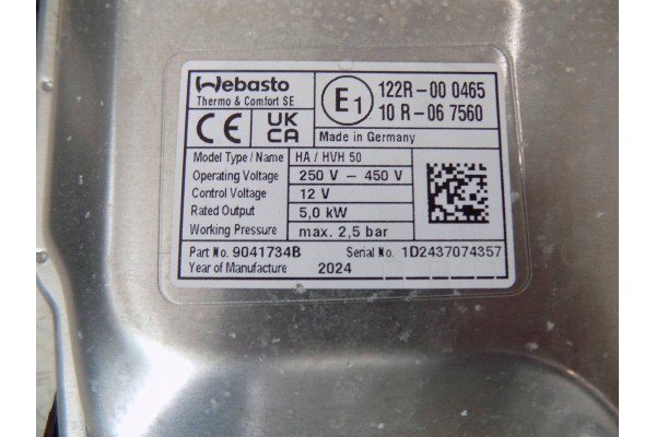 Módulo Calefactor Eléctrico Webasto para Volvo XC60 II y XC90 II T6 