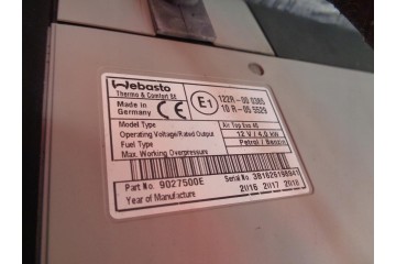 Calefactor Completo Webasto Air Top Evo 40 12V 4.0 kW para Gasolina