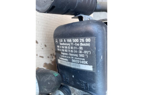 MERCEDES W166 PARKING HEATER WEBASTO BENZIN A1665002600 Quality of parts according to GVO O original with manufacturer s logo OE