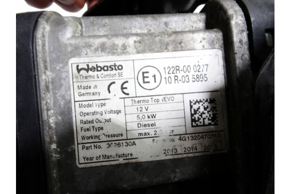 VW SHARAN 7N SEAT ALHAMBRA II WEBASTO PARKING HEATER 7N0815065T Product weight with unit packaging 1 kg
