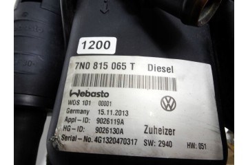 VW SHARAN 7N SEAT ALHAMBRA II WEBASTO PARKING HEATER 7N0815065T Catalog number of substitutes 9026130A