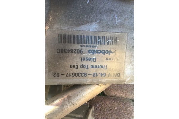BMW 5 F10 F11 BMW 7 WEBASTO KIT DIESEL 9330617 02 Quality of parts according to GVO O original with manufacturer s logo OE