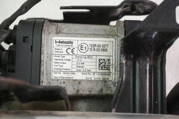 PARKING HEATER WEBASTO VW CADDY TOURAN 1K0815005MP 9026129A Catalog number of the original 9026129A