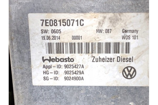WEBASTO VW TRANSPORTER T5 7E0815071C Bus 1 9 03 15 Car type passenger cars