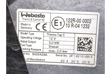 WEBASTO VW TRANSPORTER T5 7E0815071C Bus 1 9 03 15 Product weight with unit packaging 5 kg