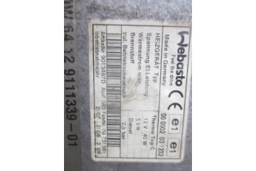 Parking heater set BMW 5 E60 E61 9111339 Car type passenger cars