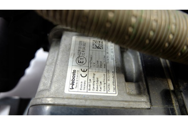 EXPERT III TRAVELLER WEBASTO PARKING HEATER 9809034880 Product weight with unit packaging 5 kg