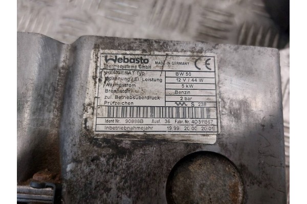 WEBASTO OGRZEWANIE POSTOJOWE KOMPLET VOLKSWAGEN PASSAT B5 90888B Wersja Europejska