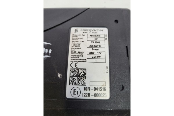 OGRZEWANIE POSTOJOWE MASTER III EBERSPAECHER AIRTRONIC D2 12V Numer katalogowy czesci 54534534534548