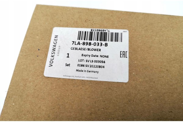 Repair kit webasto VW California T6 7T0898033B New original Car type passenger cars