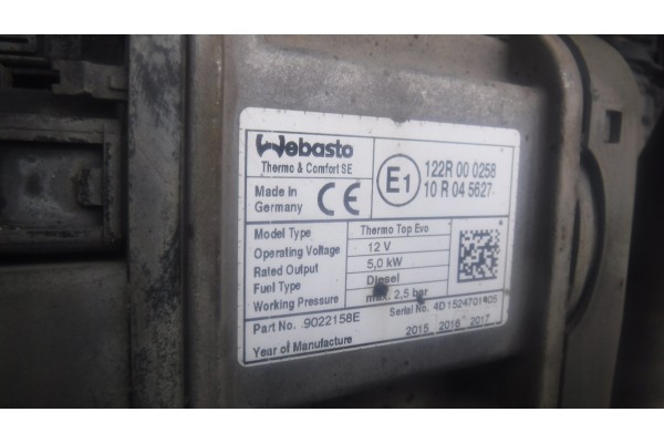 WEBASTO PEUGEOT CITROEN Part manufacturer Eberspaecher