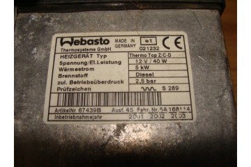 Webasto parking heater 3 0 D Range Rover 3 III Vogue L322 Product weight with unit packaging 0 8 kg