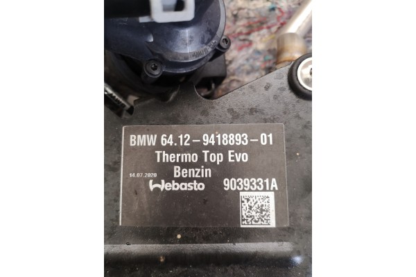 BMW G01 G02 WEBASTO ELECTRIC 9418893 PETROL Quality of parts according to GVO O original with manufacturer s logo OE