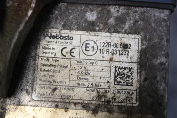 BOXER JUMPER DUCATO III 06 14 WEBASTO HEATING Car type cargo vans