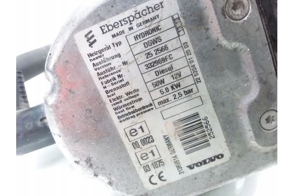 2013 Volvo V40 Cross country Parking heater Webasto 31369514 Catalog number of the part 31369514