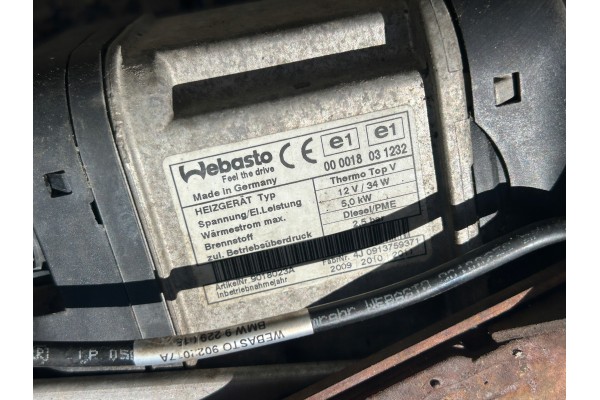 BMW E90 2 0 D WEBASTO 9195108 Catalog number of the part BMW E90 2 0 D WEBASTO 9195108